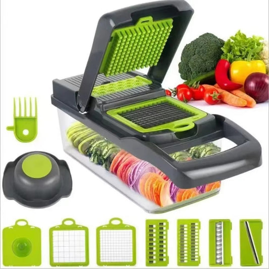 Multi-functional Vegetable Cutter, Kitchen Household, Potato Shreds, Shredded and Diced, Radish Grater, Slicer Kitchen Gadgets